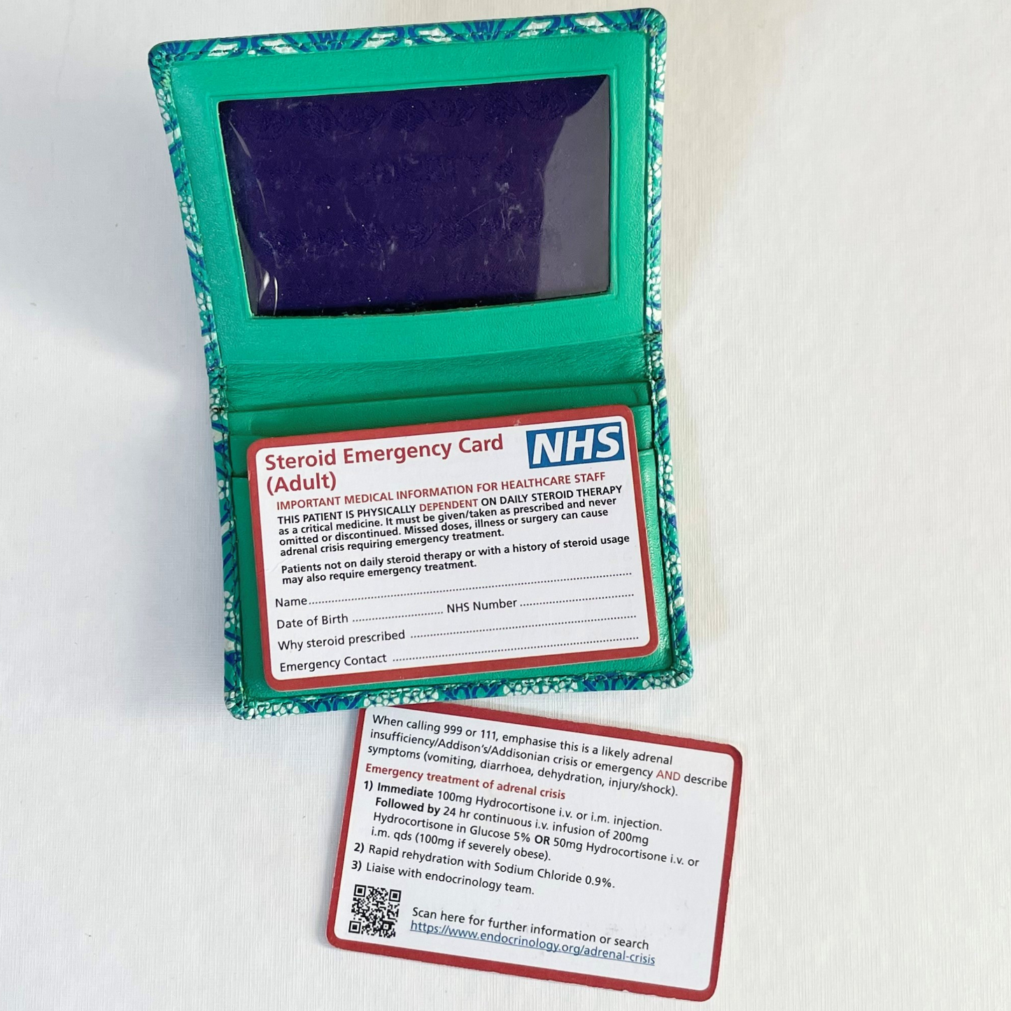NHS Steroid Emergency Card