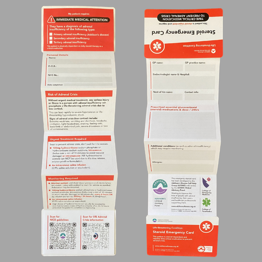 2 Emergency wallet cards