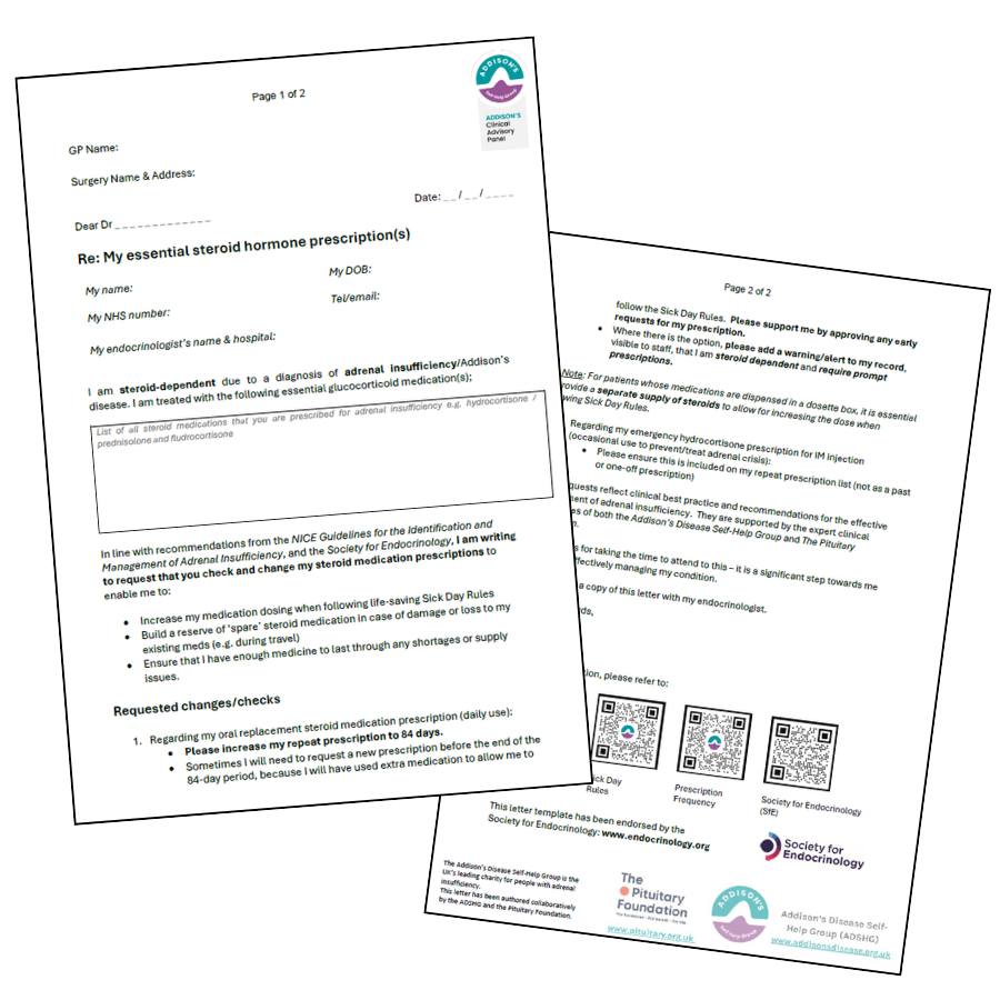 3-month Prescription Request Letter