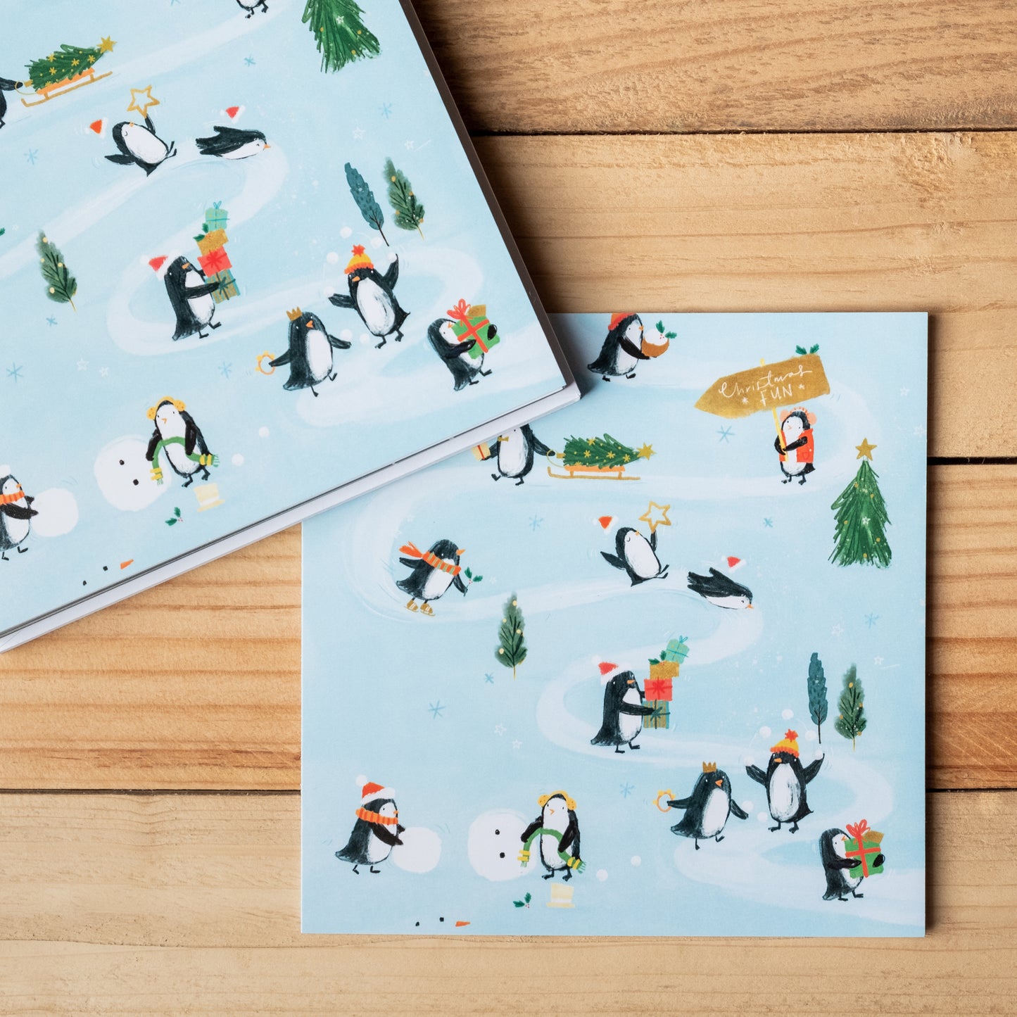 'Penguin Frolics' Charity Christmas Cards (Pack of 10)