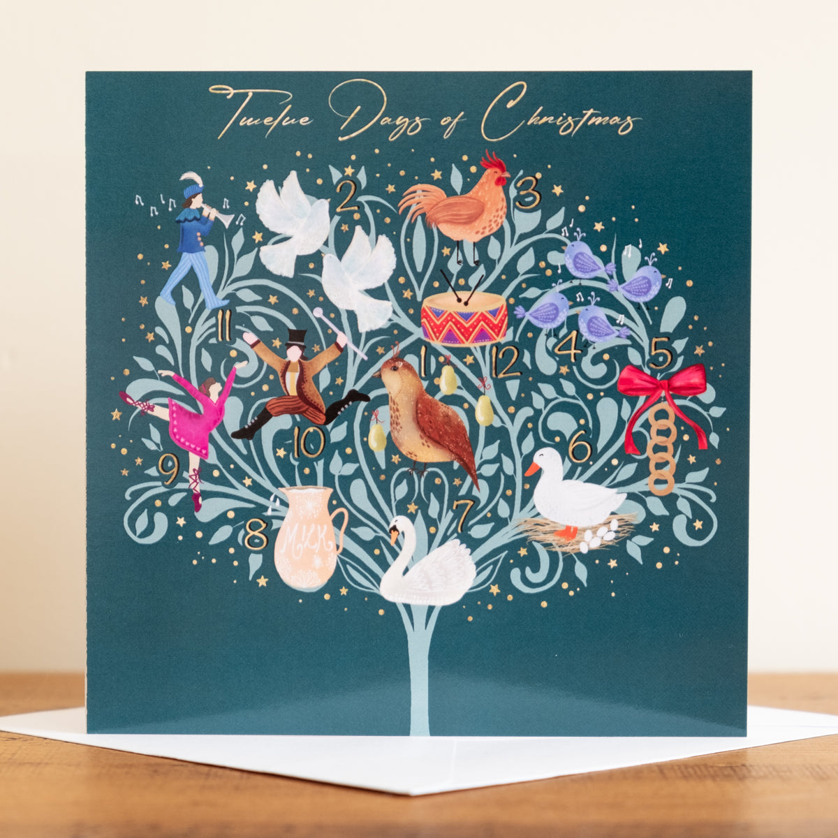 'Twelve Days Tree' Charity Christmas Cards (Pack of 10)
