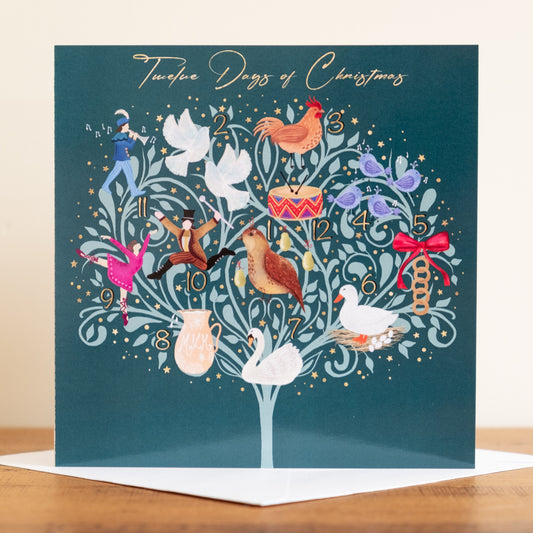 'Twelve Days Tree' Charity Christmas Cards (Pack of 10)