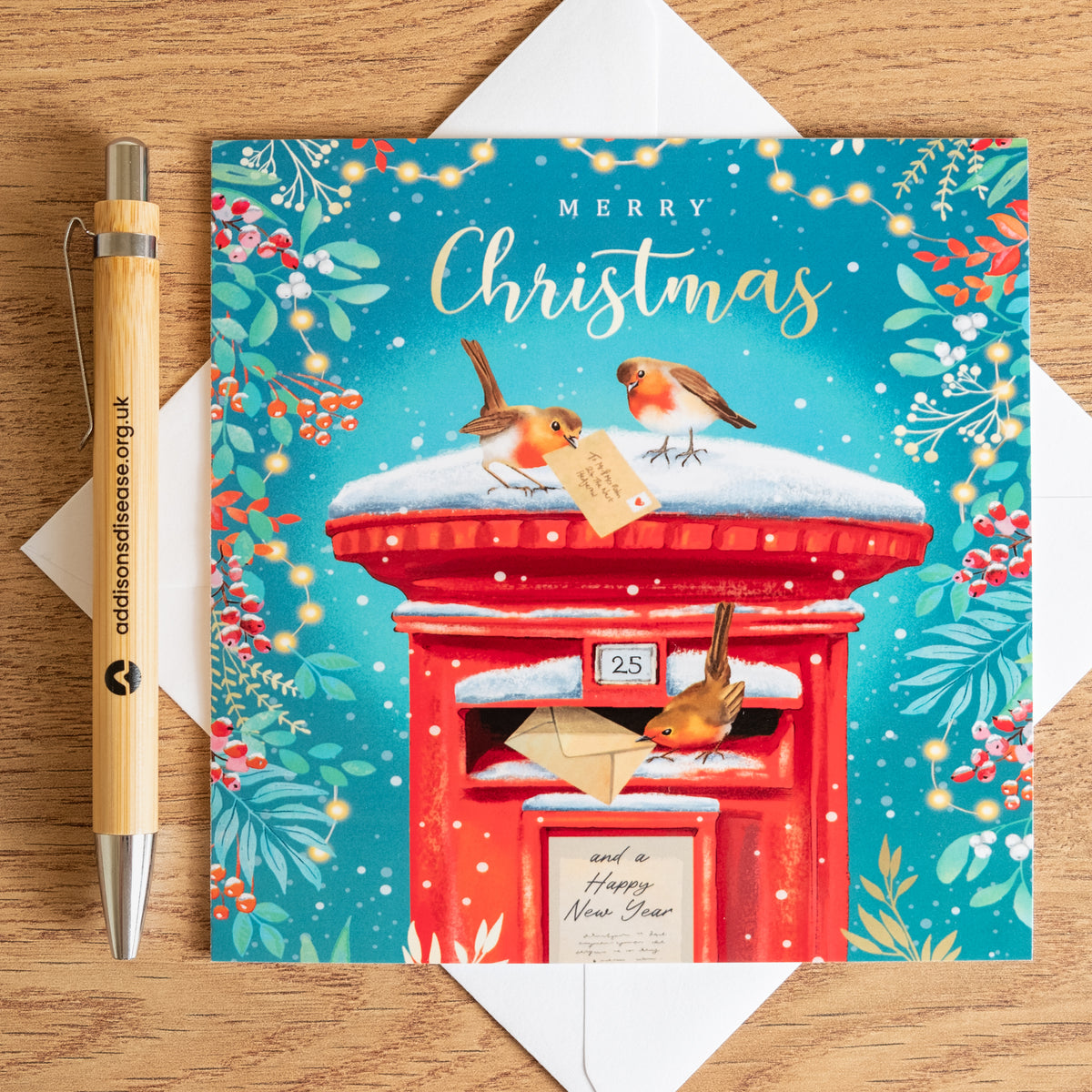 'Postbox Robins' Charity Christmas Cards (Pack of 10)
