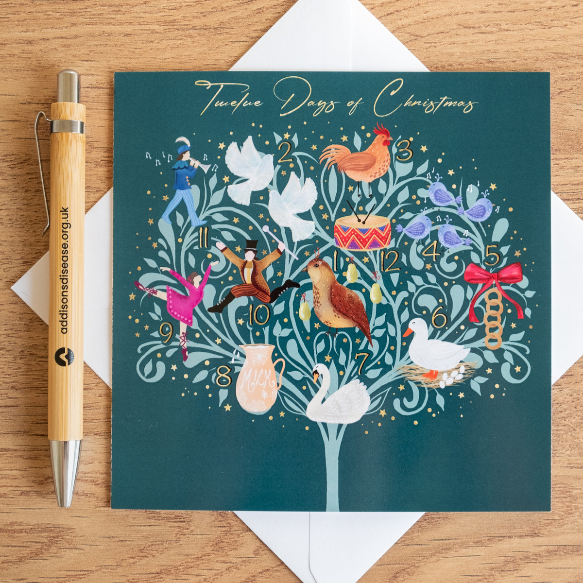 'Twelve Days Tree' Charity Christmas Cards (Pack of 10)