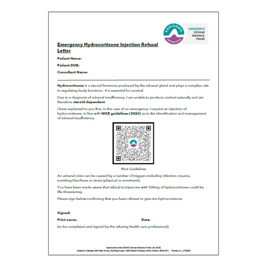 Emergency Injection Refusal Letter