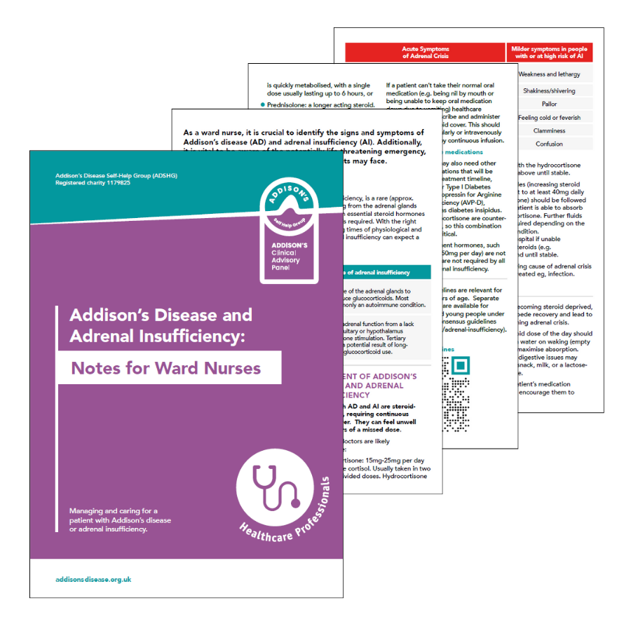 Notes for Ward Nurses: managing Addison's and adrenal insufficiency