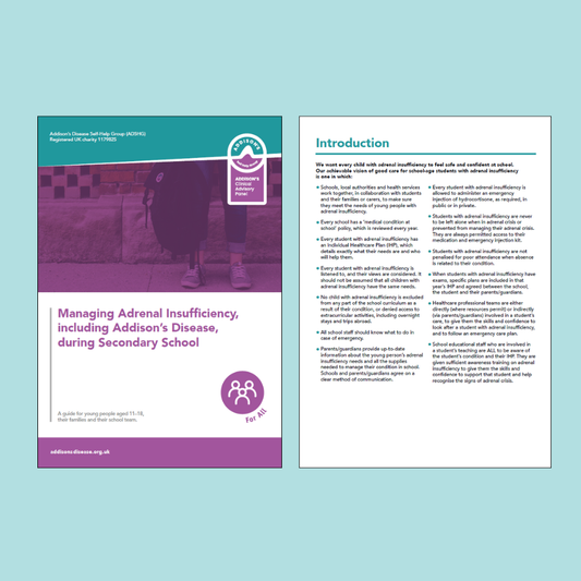 Managing Adrenal Insufficiency, including Addison's Disease, during Secondary School