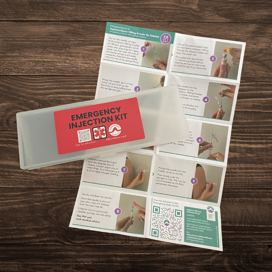 Emergency Injection Kit (Adult, Small) without syringes, needles or amps