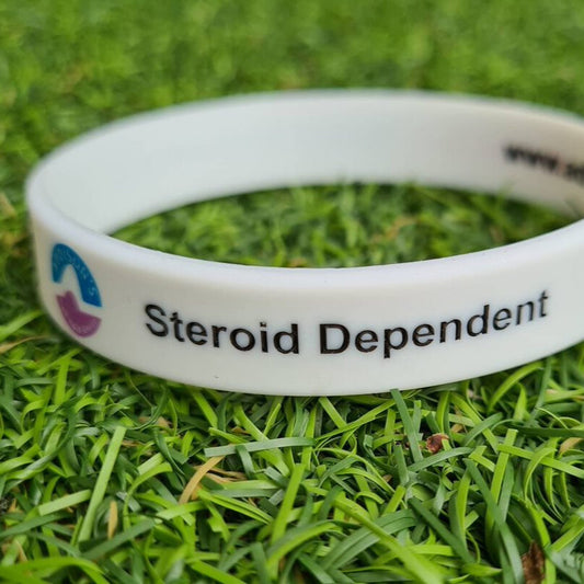 White Medical Alert Wristband - Risk of Adrenal Crisis