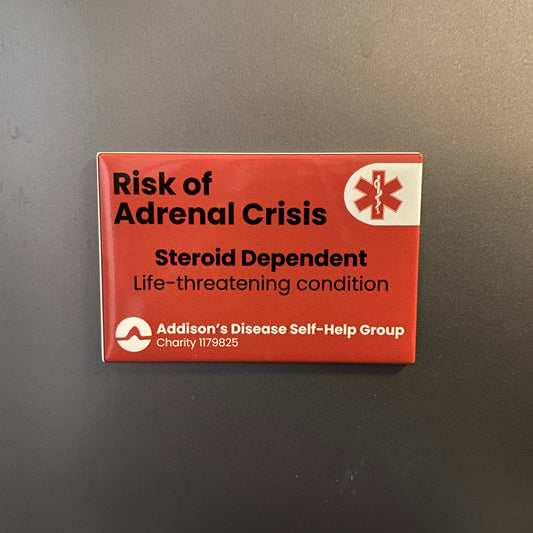 Medical Alert ADSHG Fridge Magnet - Risk of Adrenal Crisis